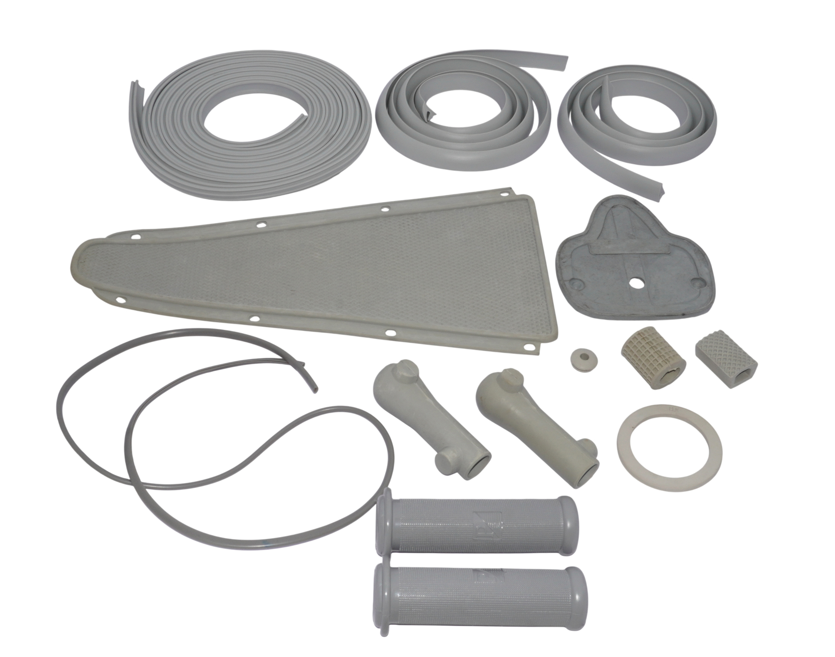 Vespa Complete Body Rubber Kit Grey Colour VBB VNB Sprint Super Sportique product image