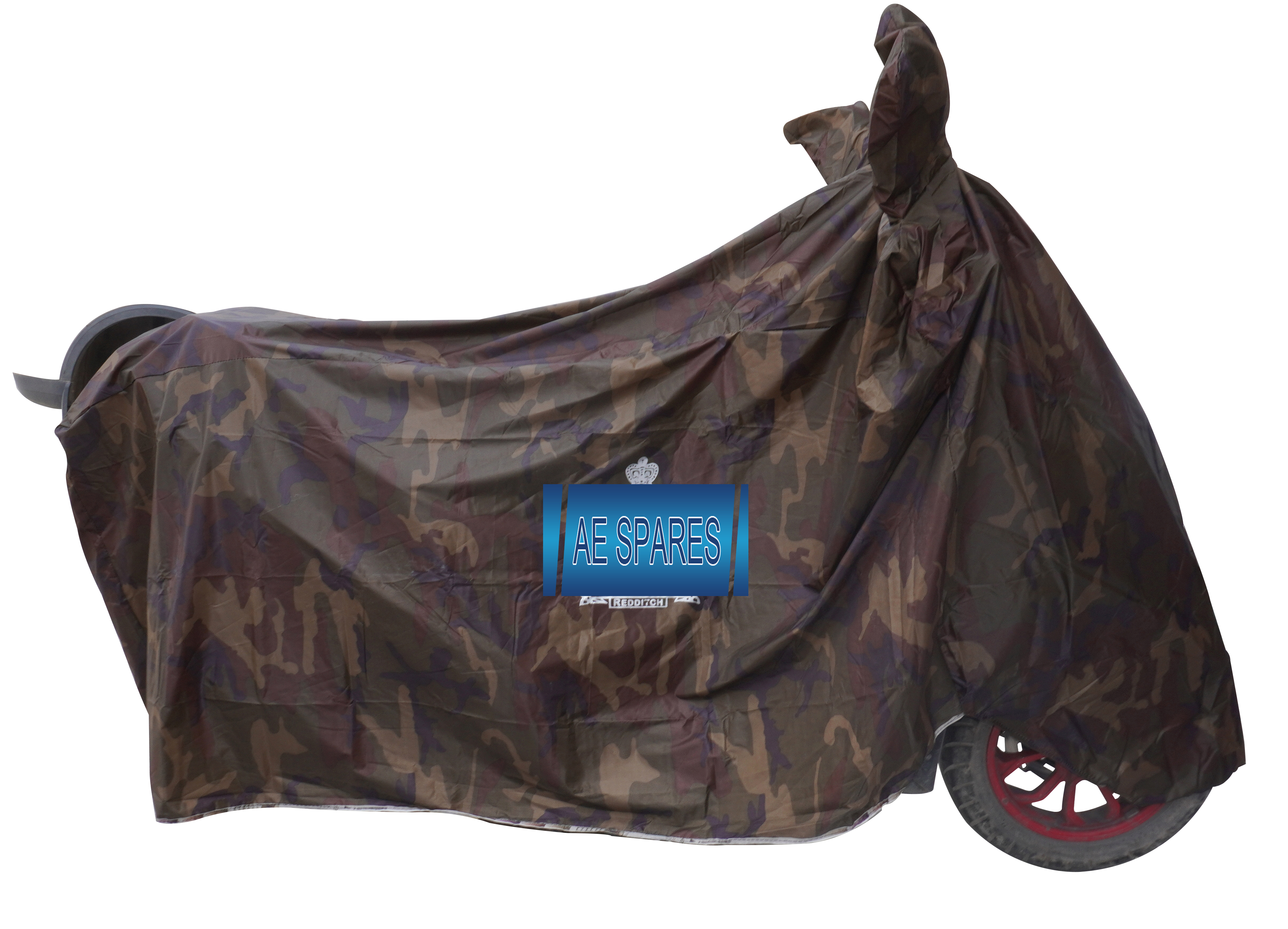 Motorcycle Cover + Mirror Pocket Army Camouflage Rain Dust Sun Weather Proof product image